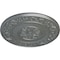 Ekena Millwork Milan Ceiling Medallion, Hand-Painted Platinum, 47 5/8"OD x 2 3/4"P CM47MIPLS - alternate 4